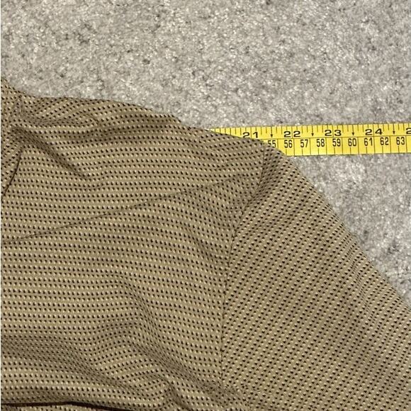 Izod International Tour Men's Tan and Brown Short Sleeve Golf Polo Size Large - Picture 6 of 10